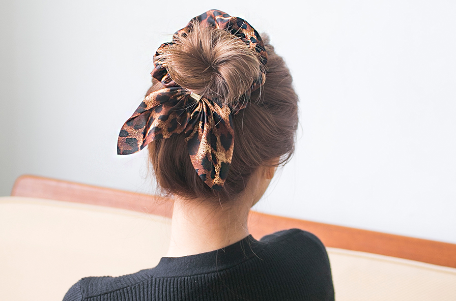 5 골드링 호피 헤어끈_아르뉴