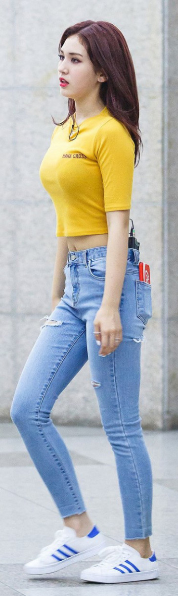 트와이스_모모_전소미_허리사이즈_22인치_플랭크_트위스트_허리운동-1